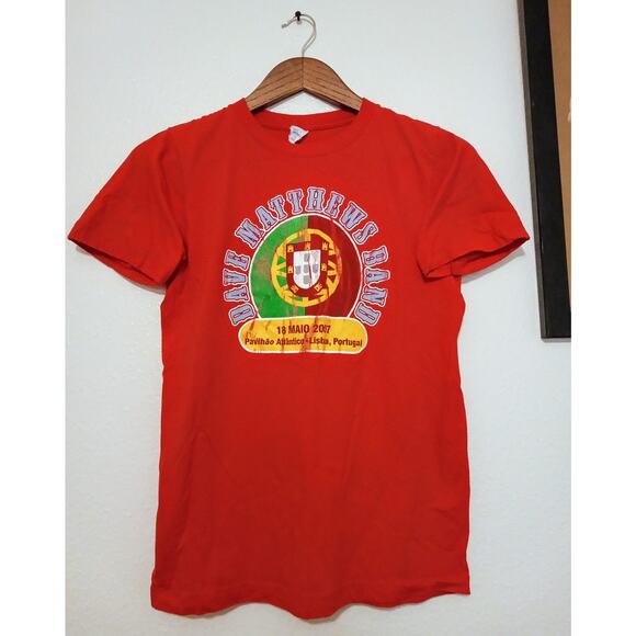 VTG Y2K Dave Matthews Band Official 2007 Portugal Tour T-Shirt Concert Tee SZ S - Picture 1 of 6